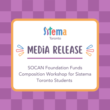 SOCAN Foundation Funds Composition Workshop for Sistema Toronto Students 